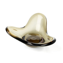 The Liquid Form Candle Holder - Smoke – glass candle holder in smoke – product view 4