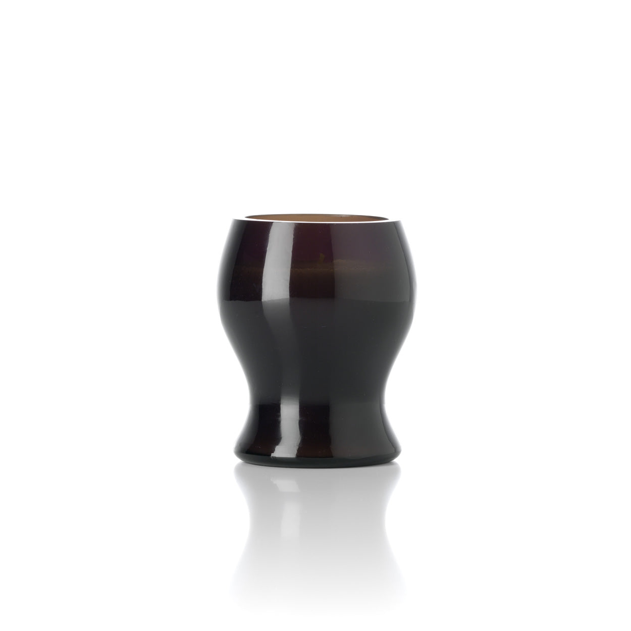 The Moka Candle Jar - Smoke – glass candle jar in smoke – product view 3