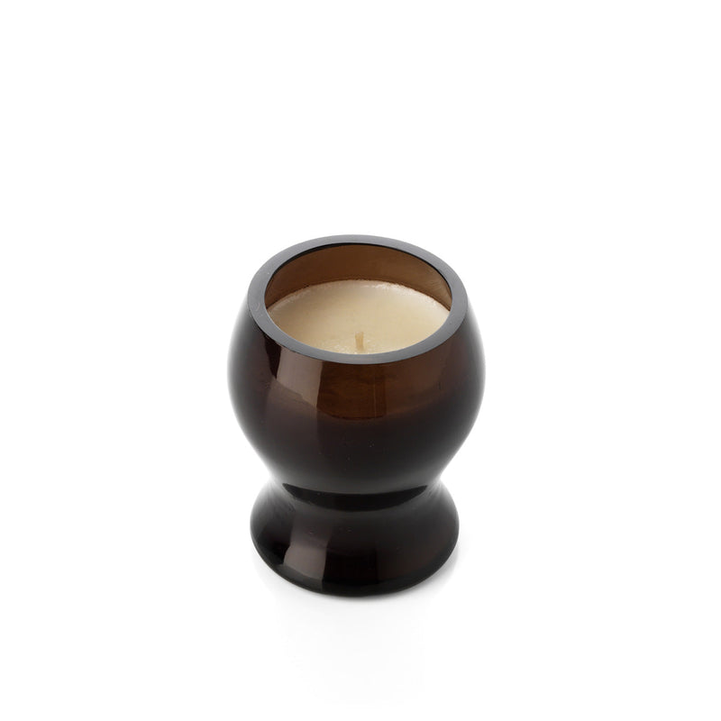 The Moka Candle Jar - Smoke – glass candle jar in smoke – product view 2