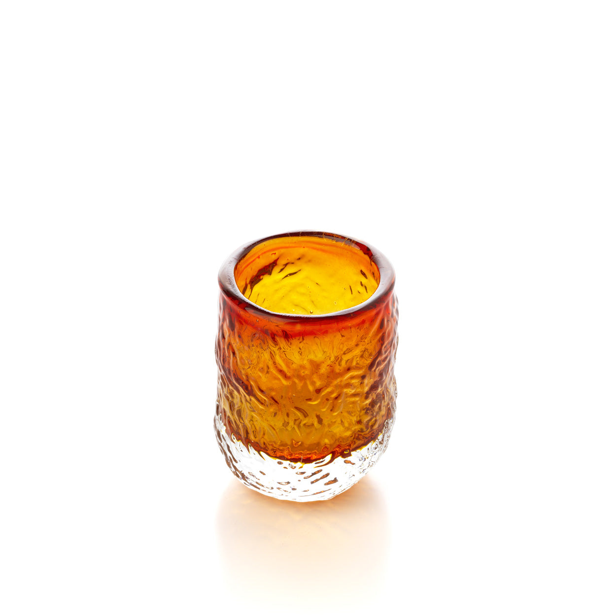 The Marbella Glow Tumbler - Amber – glass tumbler in amber – product view 3