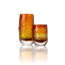 The Marbella Glow Tumbler - Amber – glass tumbler in amber – product view 2