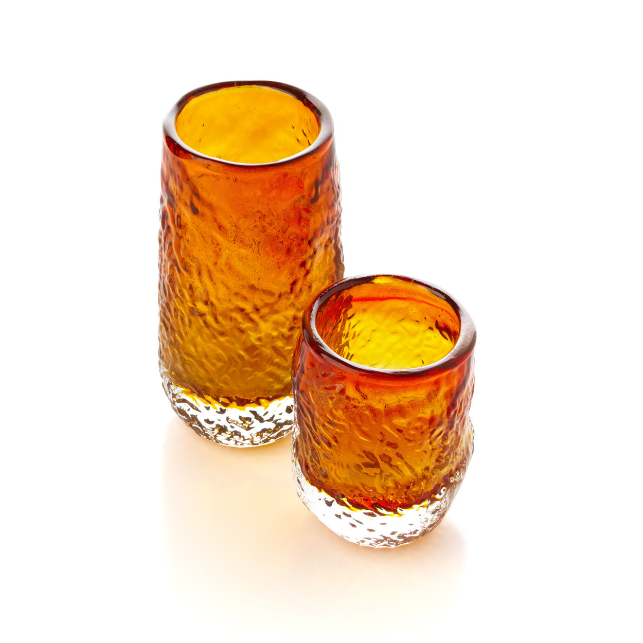 The Marbella Glow Tumbler - Amber – glass tumbler in amber – product view 4