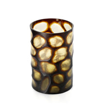 The Vague Dorée Vase - Honey - XL – glass decorative vase in honey – product view 2