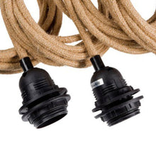 Fitting Lamps Ceiling - Natural Black - 5 Fittings in cotton — handmade luxury ceiling light curated by Laiyahome — view 2