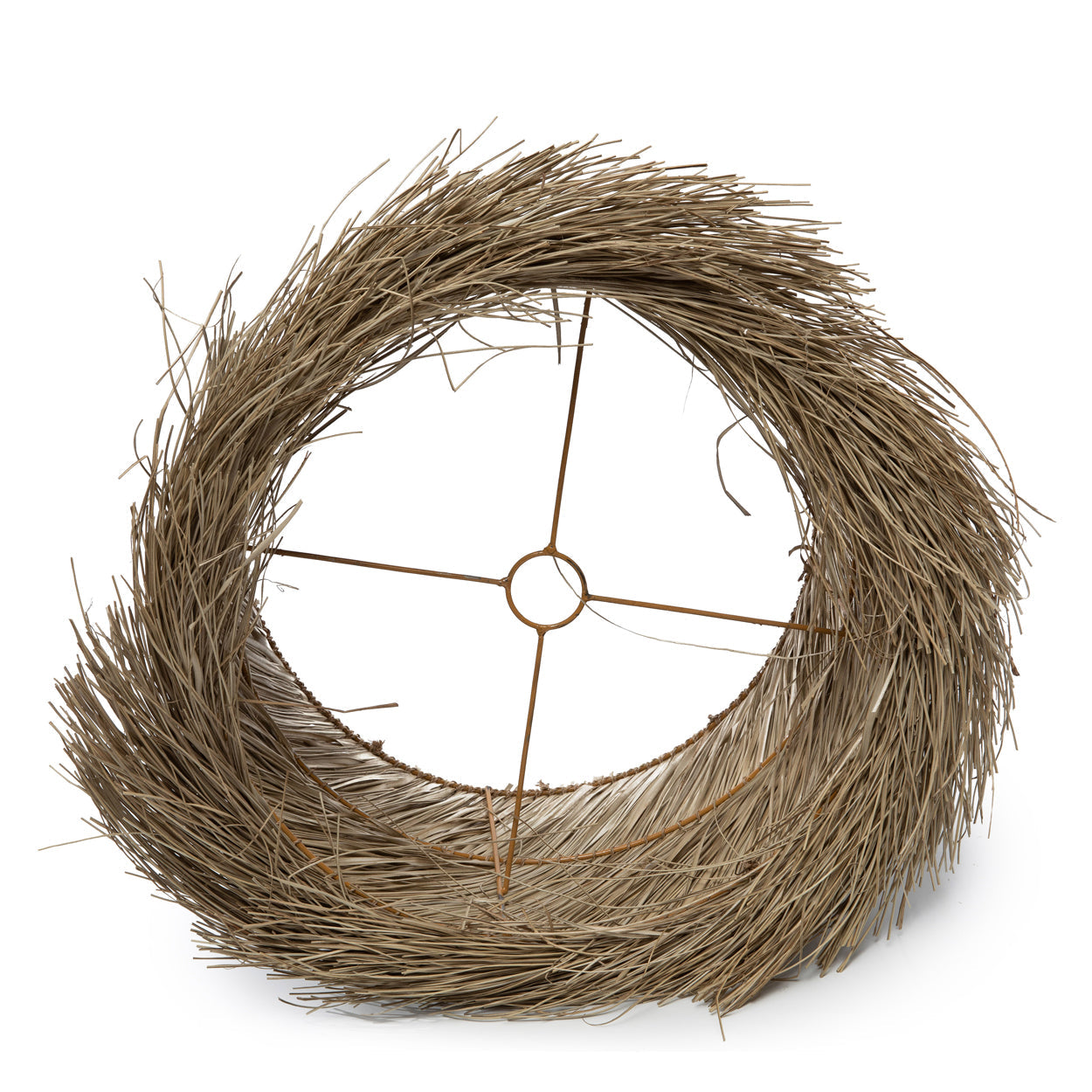 The Pandan Table Lamp Shade - Natural in grass — handmade luxury table lamp curated by Laiyahome — view 2