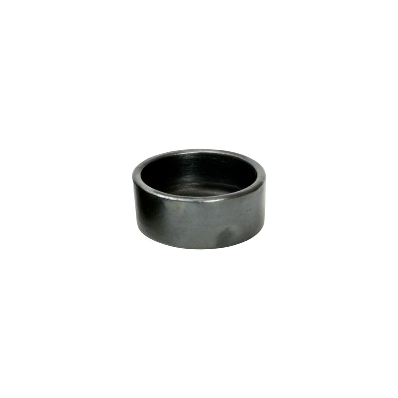 The Burned Cylinder Dish - Black - S – terracotta bowl in black – product view 1