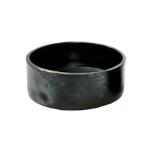 The Burned Cylinder Dish - Black - L – terracotta bowl in black – product view 1