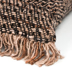 The Oh My Gee Cushion Cover - Black Copper - 60x60 in cotton — handmade luxury cushion cover curated by Laiyahome — view 2