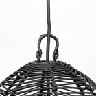 The Bala Pendant  - Black - M in rattan — handmade luxury pendant lamp curated by Laiyahome — view 4