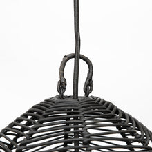 The Bala Pendant  - Black - M in rattan — handmade luxury pendant lamp curated by Laiyahome — view 4