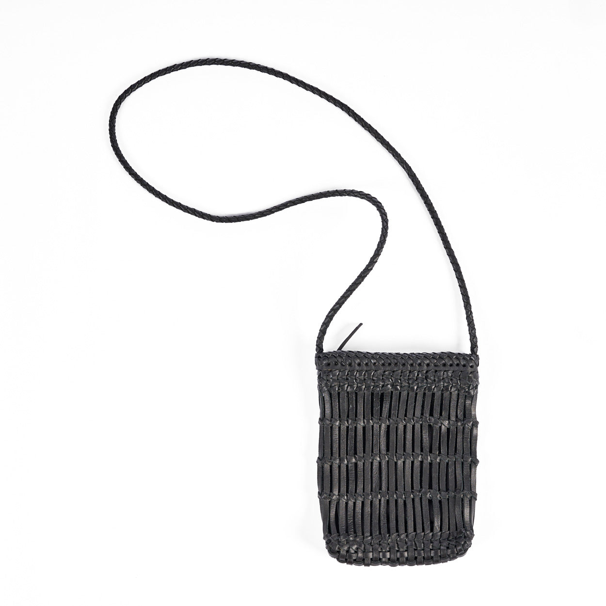 The Voodoo Leather Bag - Black – leather cross-body bag in black – product view 1