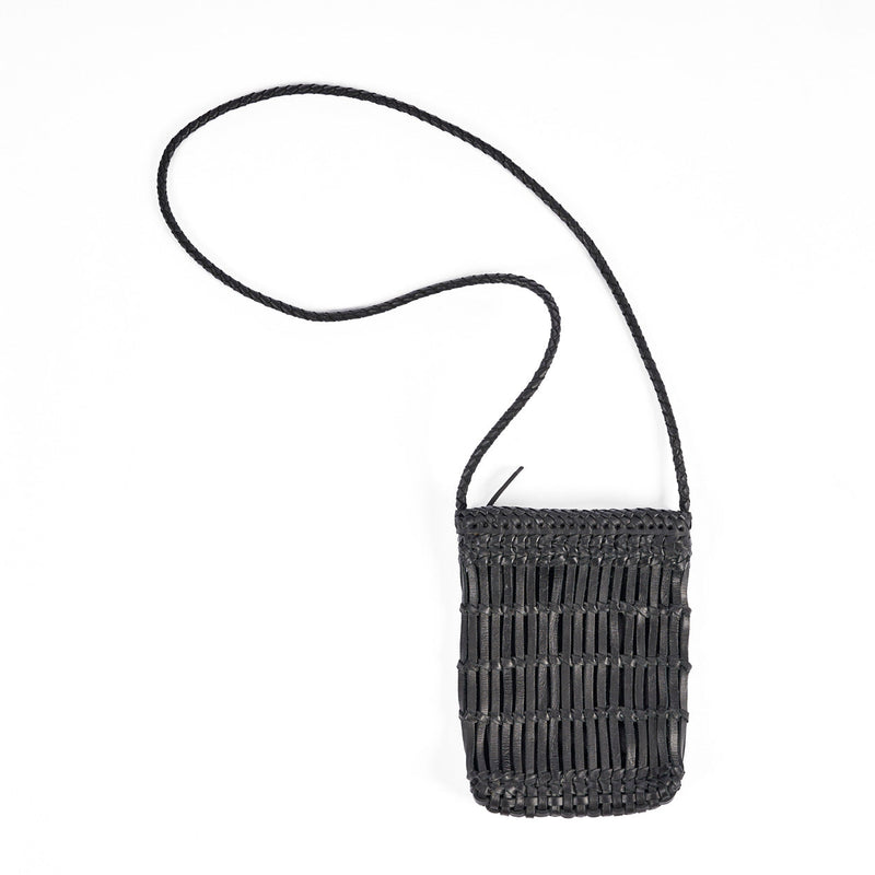 The Voodoo Leather Bag - Black – leather cross-body bag in black – product view 1