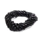 The Beaded Napkin Ring - Black – plastic napkin in black – product view 1