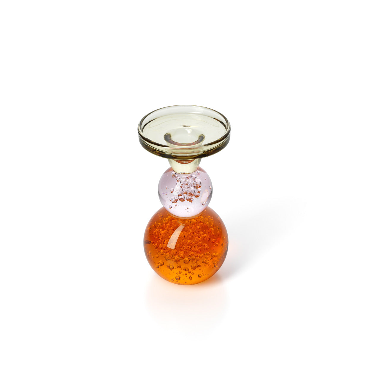 The Bubble Jewel Candle Holder in glass — handmade luxury tea light holder curated by Laiyahome — view 2