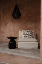The Sahara Diamond Cushion Cover - Natural Black – cotton cushion cover in natural black – product view 2