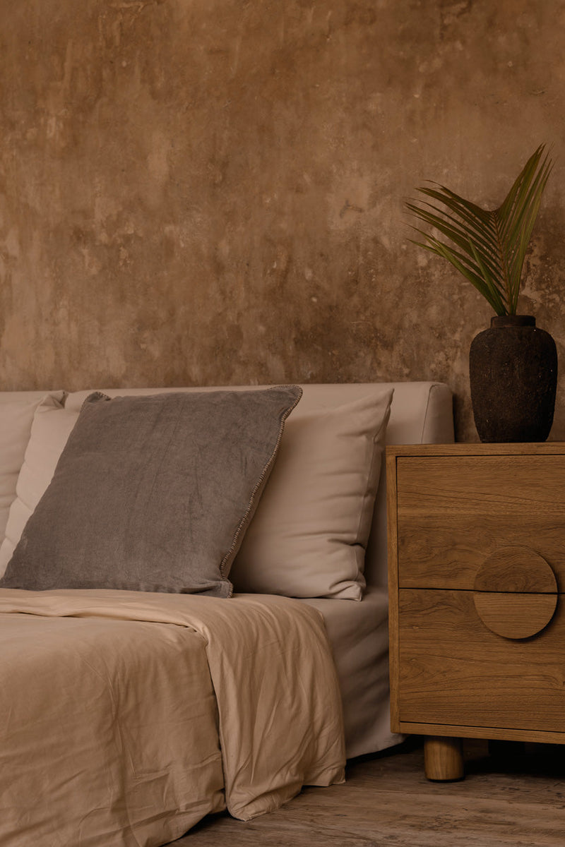 The Velvet Crush Cushion Cover - Grey - 50x50