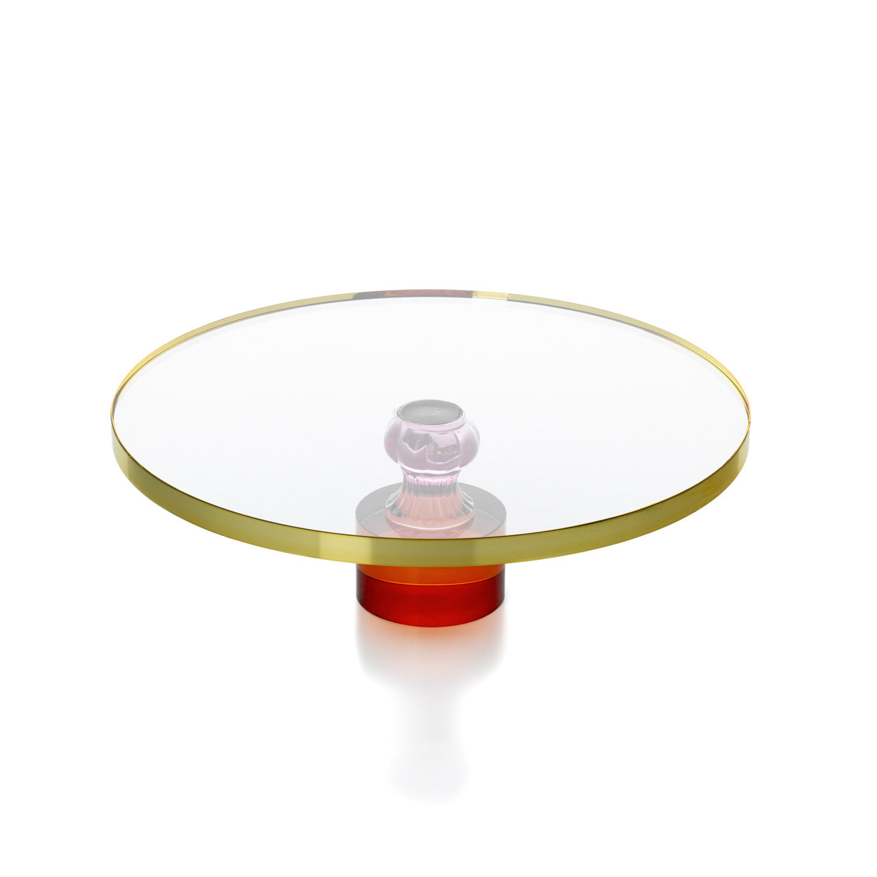 The Gemstone Cake Platter in glass — handmade luxury serving tray curated by Laiyahome — view 2