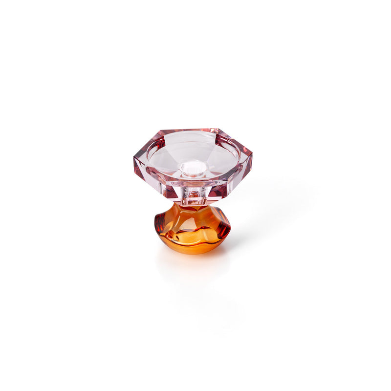 The Sunset Bloom Candle Holder in glass — handmade luxury tea light holder curated by Laiyahome — view 2