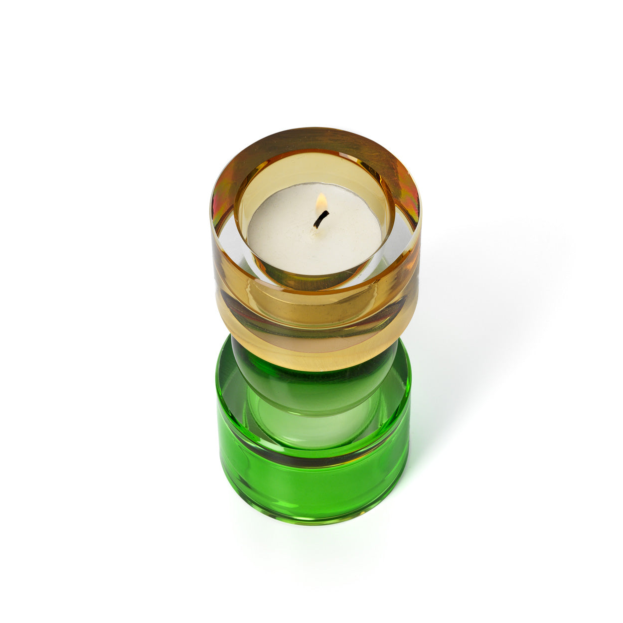 The Solar Jewel Candle Holder - Low in glass — handmade luxury tea light holder curated by Laiyahome — view 2