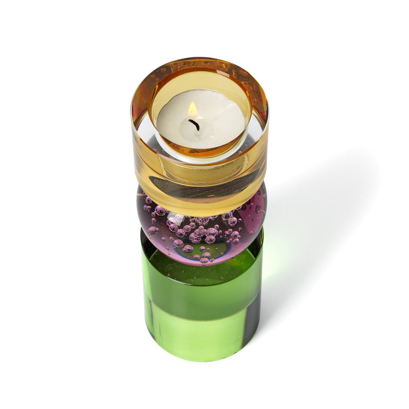 The Solar Jewel Candle Holder - High in glass — handmade luxury tea light holder curated by Laiyahome — view 2