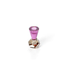 The Amethyst Flame Candle Holder in glass — handmade luxury tea light holder curated by Laiyahome — view 2