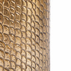 The Croco Candle Holder - Brass - M – aluminium candle holder – product view 2
