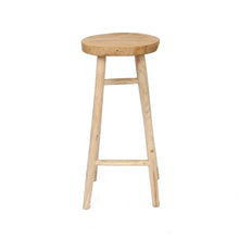 The Kedut Bar Stool - Natural in wood — handmade luxury bar stool curated by Laiyahome