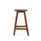 The Shibori Bar Stool - Natural in wood — handmade luxury bar stool curated by Laiyahome