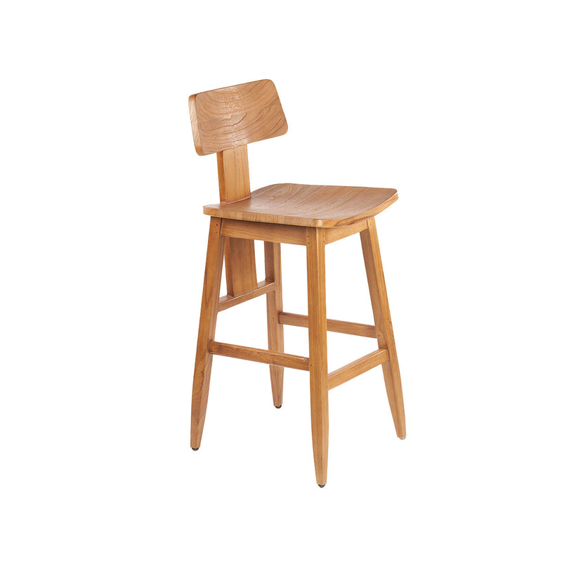 The LovYa Barstool - Natural in wood — handmade luxury bar stool curated by Laiyahome