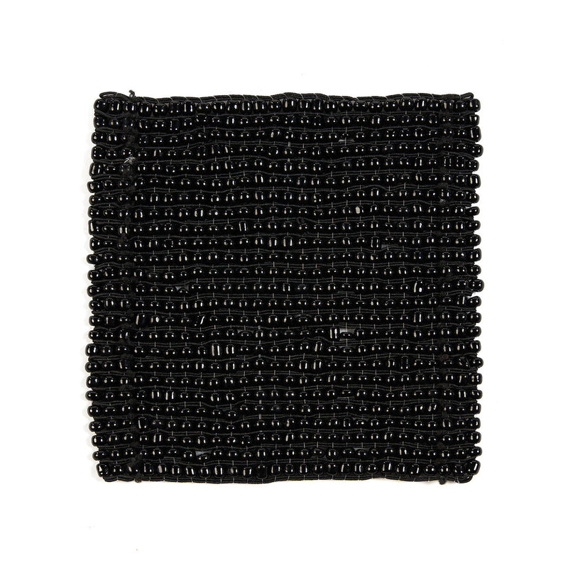 The Perles Coaster - Black in plastic — handmade luxury coaster curated by Laiyahome
