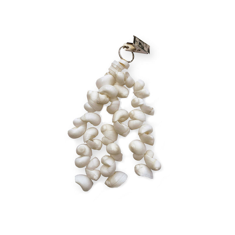 The Table Cloth Hanger - White in shell — handmade luxury tablecloth curated by Laiyahome