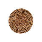 The Colonial Coaster - Natural Brown in rattan — handmade luxury coaster curated by Laiyahome