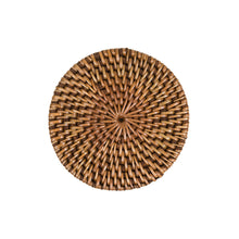 The Colonial Coaster - Natural Brown in rattan — handmade luxury coaster curated by Laiyahome