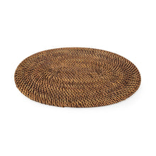 The Colonial Oval Placemat - Natural Brown in rattan — handmade luxury placemat curated by Laiyahome