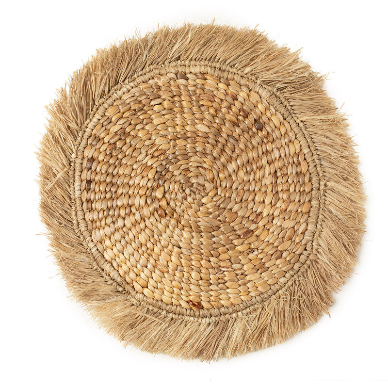 The Water Hyacinth Raffia Placemat - Natural in raffia — handmade luxury placemat curated by Laiyahome