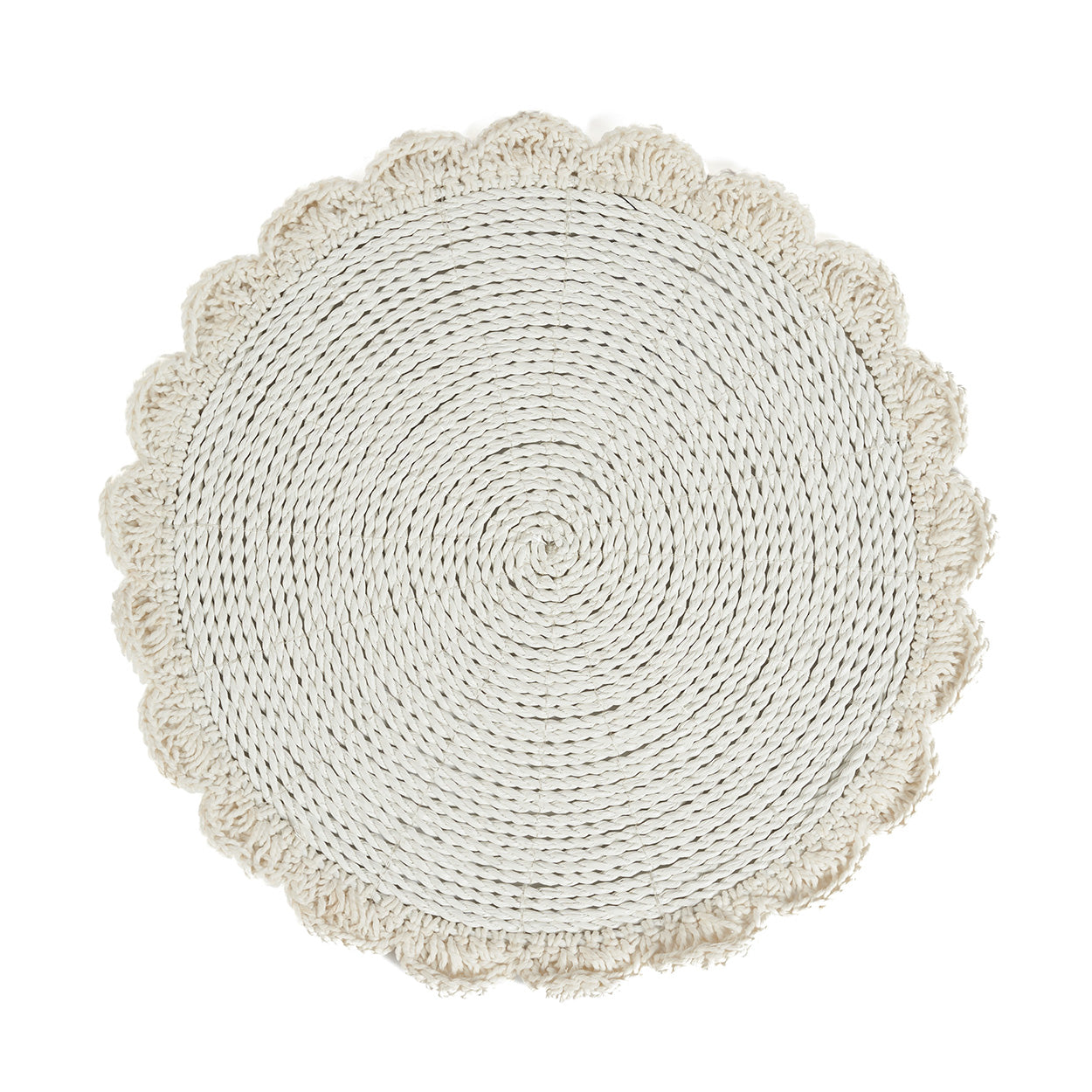 The Macrame Marriage Placemat - Natural in seagrass — handmade luxury placemat curated by Laiyahome