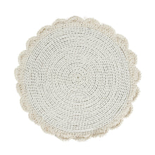 The Macrame Marriage Placemat - Natural in seagrass — handmade luxury placemat curated by Laiyahome