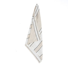 The Provence Napkin - Natural Black White - 45x45 in linen — handmade luxury napkin curated by Laiyahome