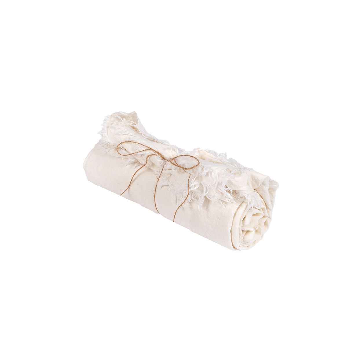 The Linen Tablecloth - White - 150x150 in linen — handmade luxury tablecloth curated by Laiyahome