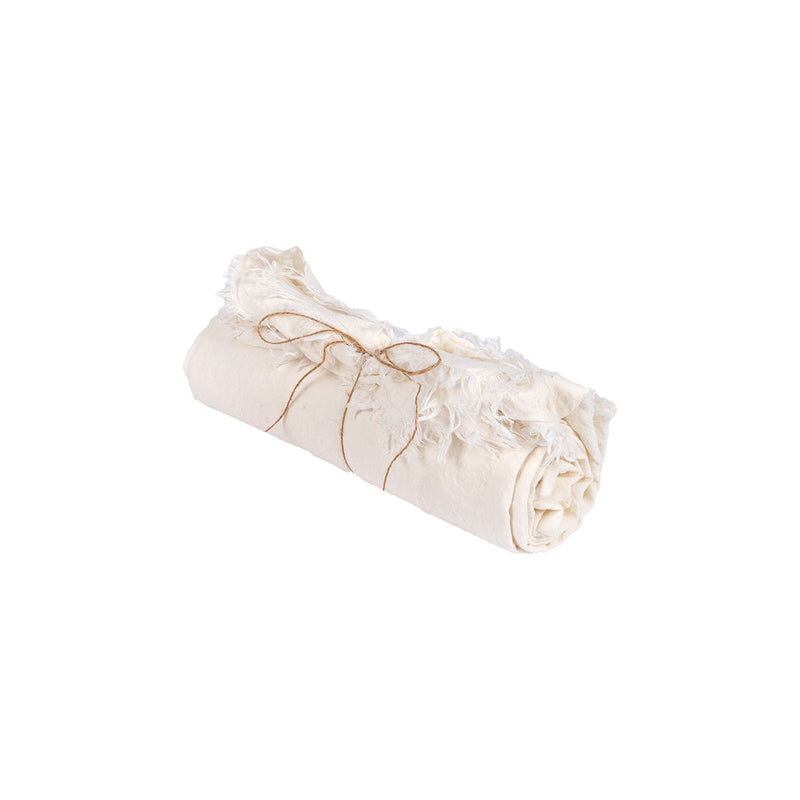 The Linen Tablecloth - White - 150x200 in linen — handmade luxury tablecloth curated by Laiyahome