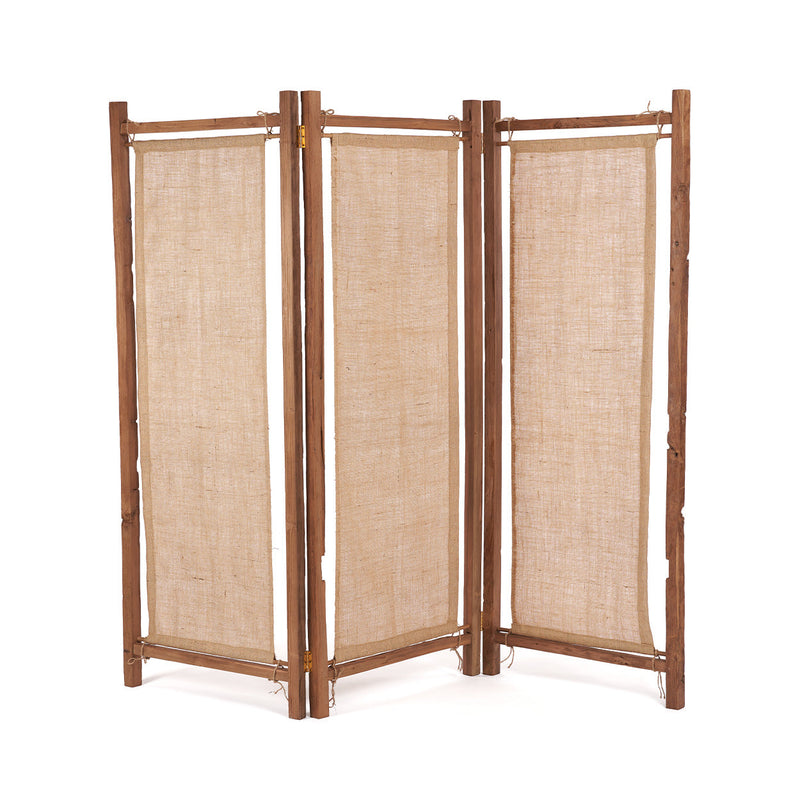 The Zenbu Divider - Natural in wood — handmade luxury curtain curated by Laiyahome