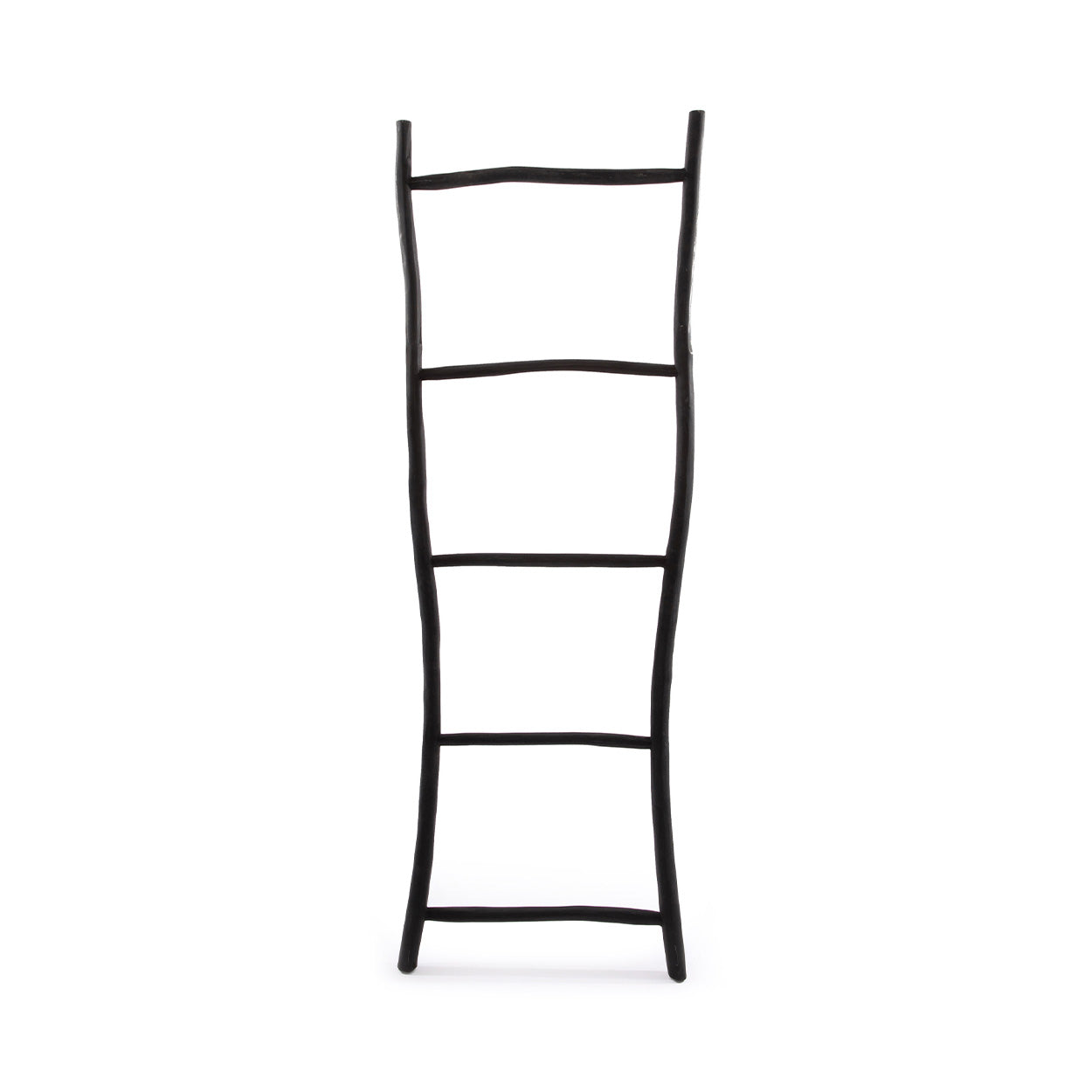 The Tulum Ladder - Black - 165 in wood — handmade luxury towel rack curated by Laiyahome