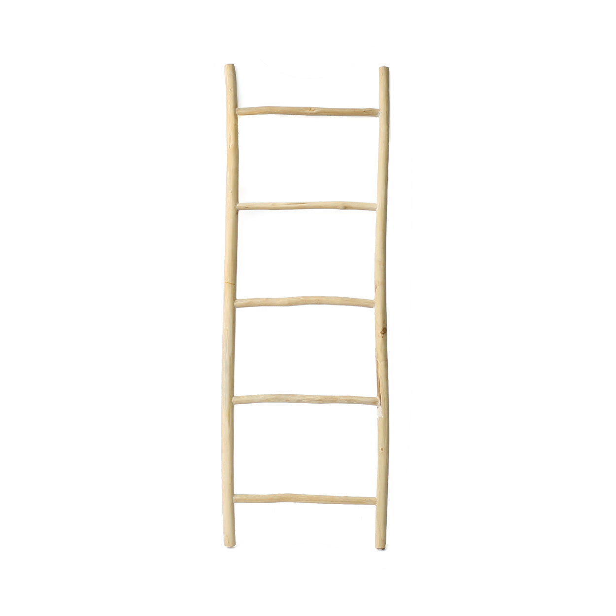 The Tulum Ladder - Natural - 165 in wood — handmade luxury towel rack curated by Laiyahome
