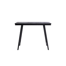 The Herringbone High Table - Black - 140cm in wood — handmade luxury console table curated by Laiyahome