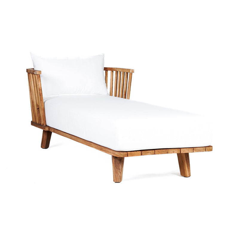 The Malawi Daybed - Natural White in wood — handmade luxury bed curated by Laiyahome