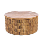 Abaca Round Natural Magani Coffee Table - Natural in wood — handmade luxury coffee table curated by Laiyahome