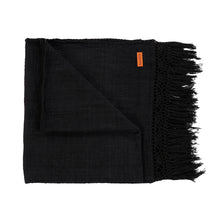 The Gypsy Bed Throw - Black in cotton — handmade luxury throw blanket curated by Laiyahome