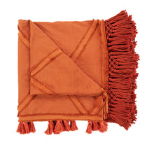 The Berber Bed Throw - Terracotta in cotton — handmade luxury throw blanket curated by Laiyahome