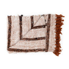 The s'il vous Plaid - Bohemian White in cotton — handmade luxury throw blanket curated by Laiyahome