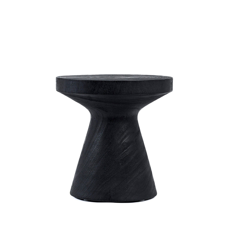 The Gravity Side Table - Black in wood — handmade luxury side table curated by Laiyahome